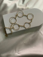 Collier Doré Multi Double Anneaux